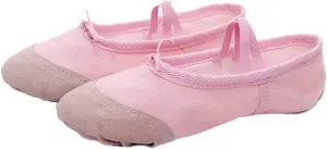 1 Pair Pink Ballet Shoes Kids Ballet Shoes Dance Ballet Pointe Shoes Ballet Slippers Wedding Slippers Pink Flats for Jazz Shoes Ballet Heels Women Gym Shoes Child Aldult