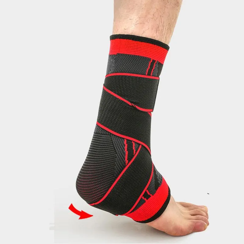 2pcs Protective Compression Sports Ankle Brace Strap Sleeves
