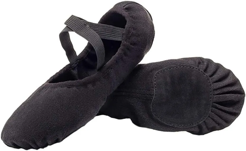Adult Soft Sole Ballet Shoes Stretch Canvas Sole Ballet Slipper Yoga Ballet Shoes