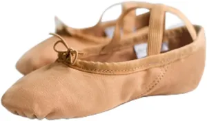 Ballet Shoes 2 Pairs Ballet Shoes Kids Dance Slippers Point Shoes Ballet Exercise Girls Soft Ballet Flats Split Sole Basic Canvas Dance Shoes Dance Slippers for Girls TodCaramel-41 EU