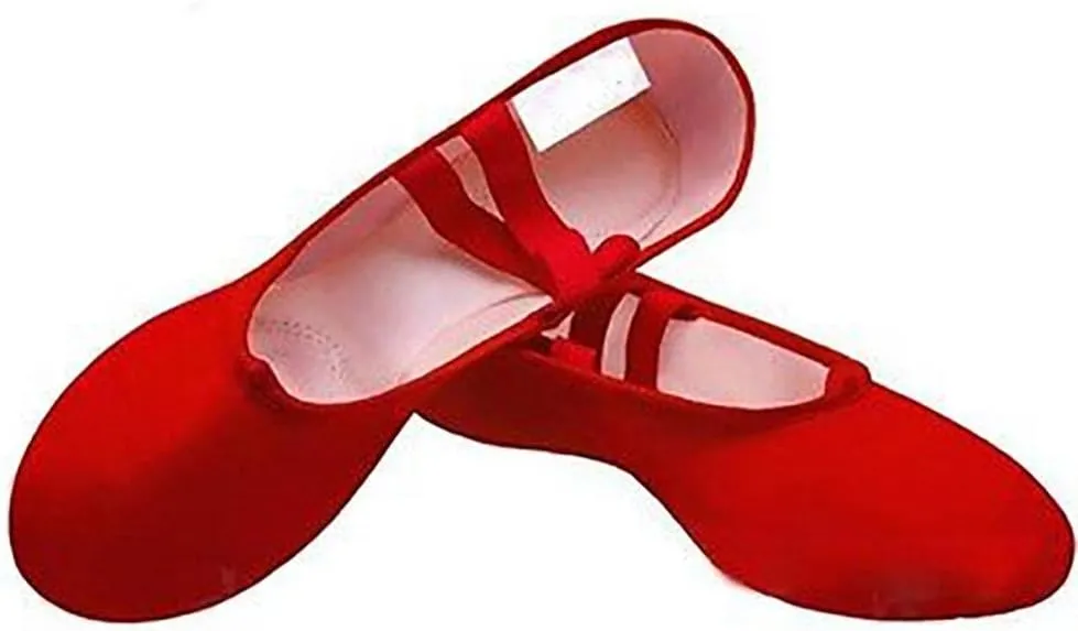 Ballet Shoes Child Yoga Slippers Gym Teacher Yoga Ballet Dance Shoes for Girls Women Ballet Shoes Canvas Kids Children Dance Slippers for Girls Toddlers Women.Red-29 EU