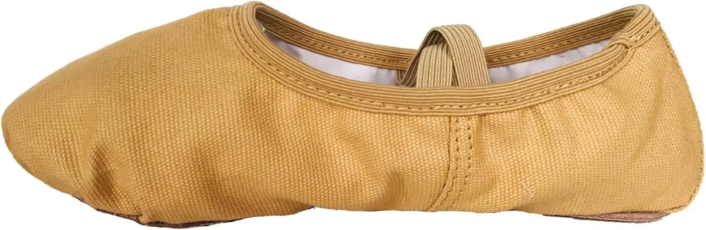 Ballet Shoes for Girls Kids Toddler Shoes Boys Ballet Slippers Soft Canvas No-Tie Dance Shoes Slip On with Elastic