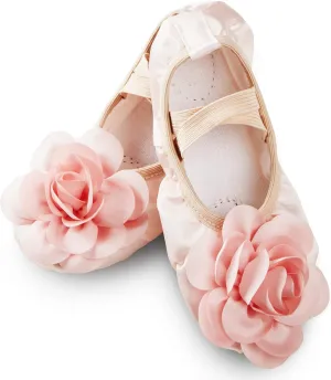 Ballet Shoes for Girls - Non-Slip Pink Ballet Slippers for Girls with Leather Split Soles ?C Durable, Comfort-Fit Satin Girls Ballet Shoes for Toddler Girls ?C Toddler Ballet Shoes