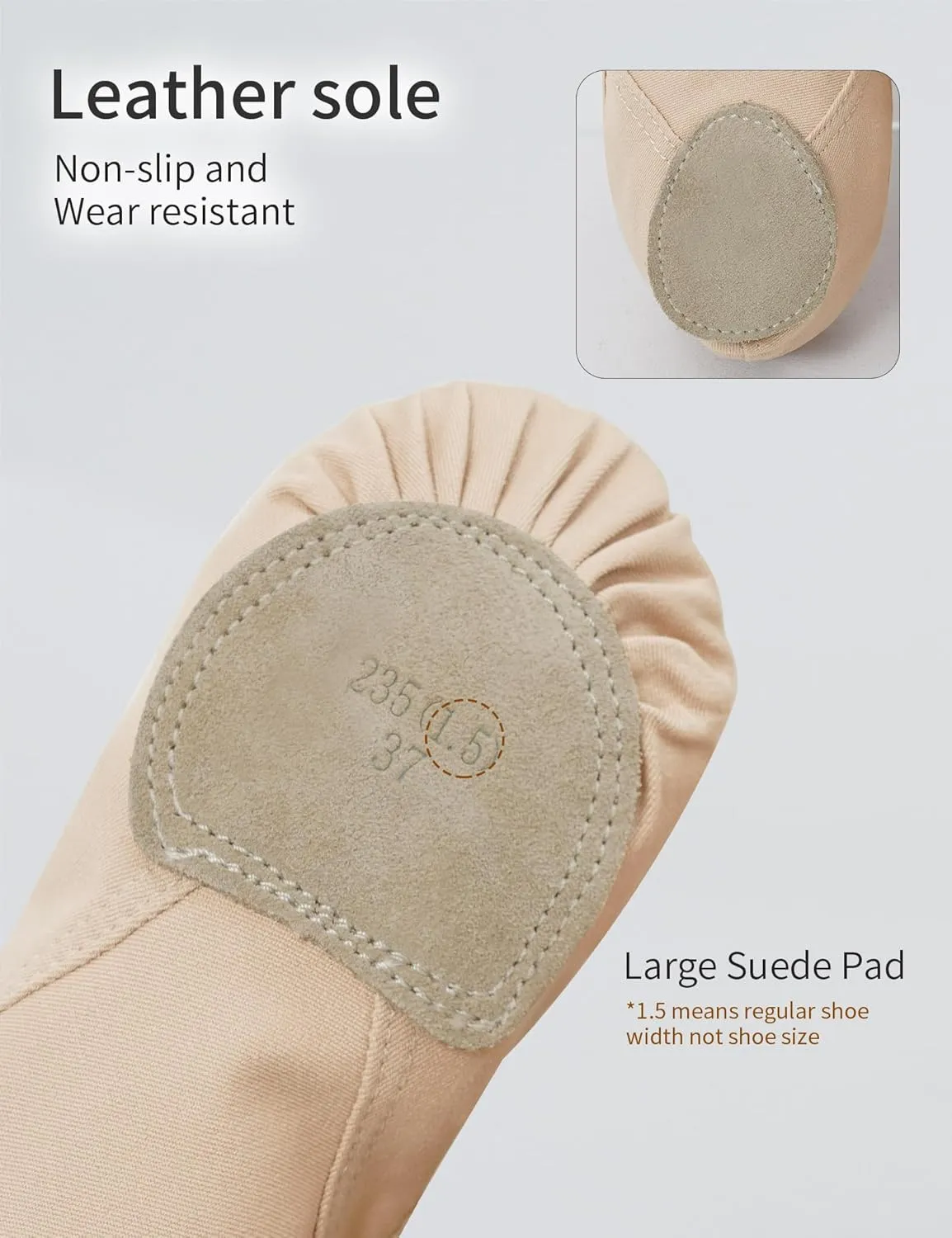 Ballet Shoes for Girls, Stretchy Girls Ballet Slippers for Dance, Gymnastic