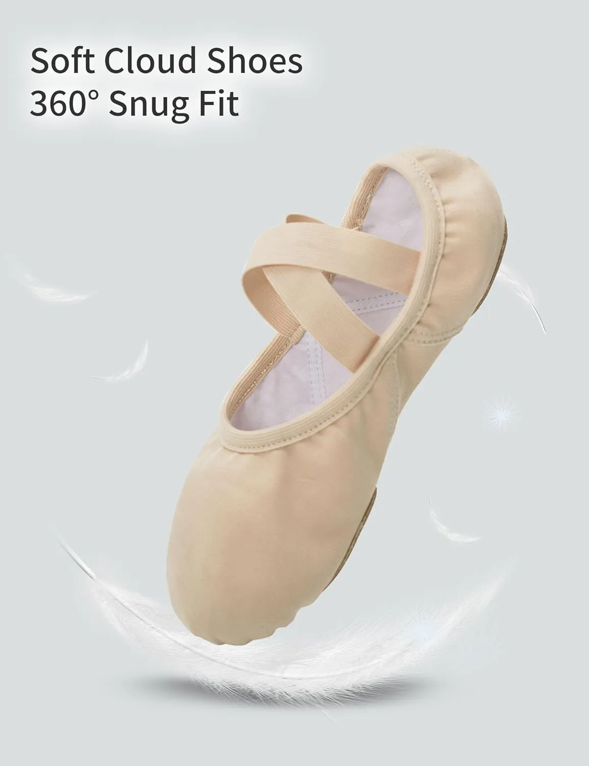 Ballet Shoes for Girls, Stretchy Girls Ballet Slippers for Dance, Gymnastic