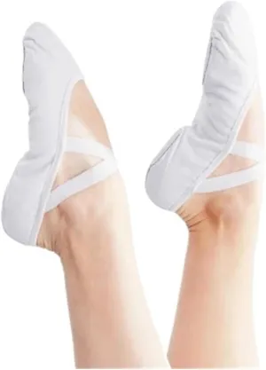 Ballet Shoes Women Ballet Shoes Dance Adult Children Ballet Slippers Soft Sole Professional Canvas Gymnastics Dance Training Shoes for Ballet for Girls Toddler Ballet Slippers(White,34)