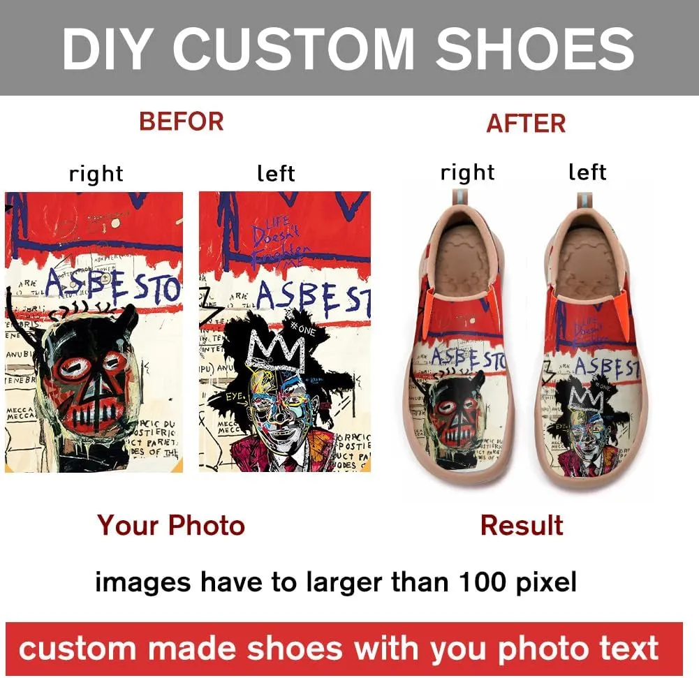 Boys Slip On Shoes Girls Loafers Cartoon Painted Sneakers