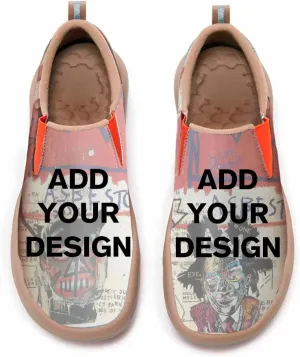 Boys Slip On Shoes Girls Loafers Cartoon Painted Sneakers