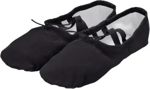Canvas Ballet Slippers Ballet Shoes Elastic for Toddler Girls and Boys Split Sole Yoga Practice Dance Shoes