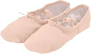 Canvas Ballet Slippers Ballet Shoes Elastic for Toddler Girls and Boys Split Sole Yoga Practice Dance Shoes