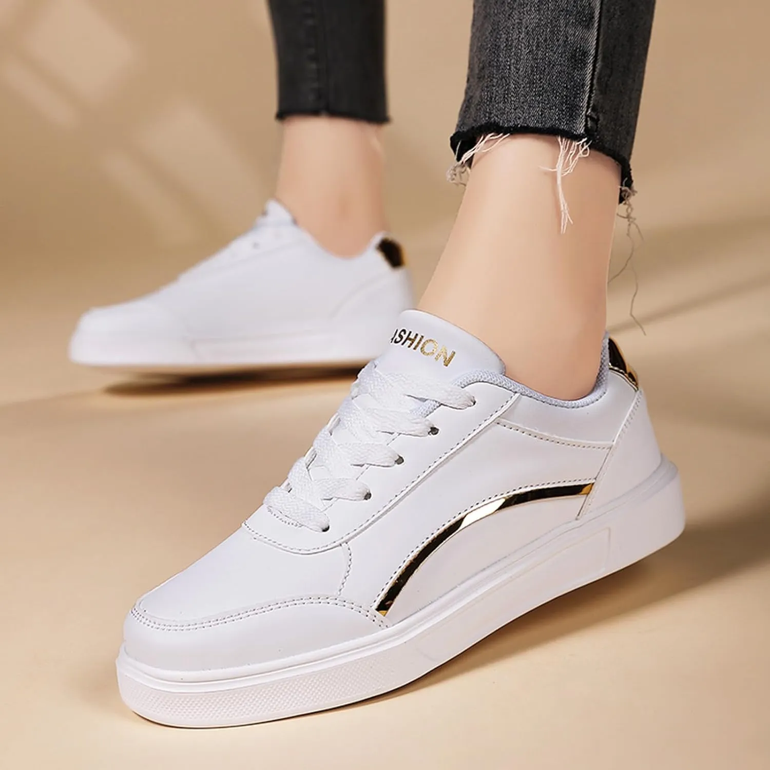 Classic Athletic Skateboard Sneakers for Women Comfort Non Slip Work Sport Athletic Shoes Jogger Running Shoe