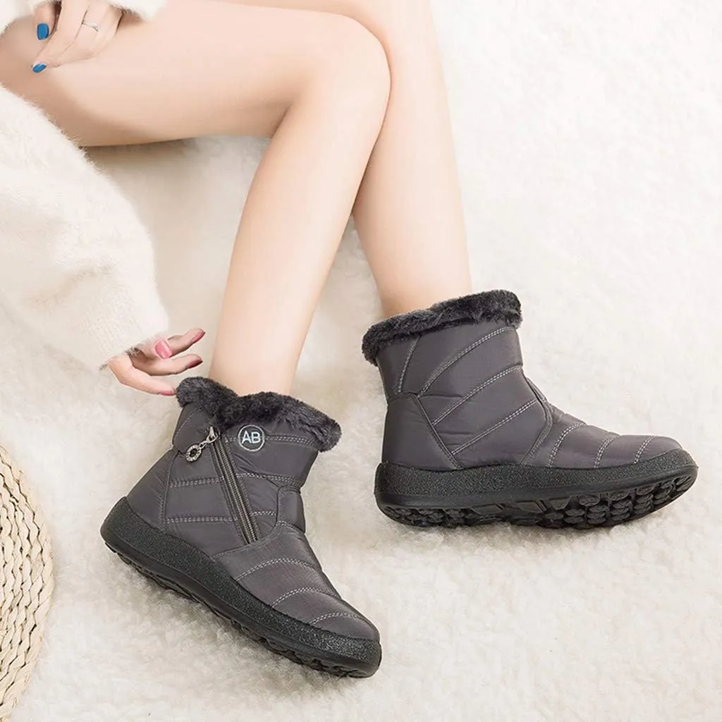 Cute Winter Boots Size 4 Woman Women's Black Waterproof Snow Boots Women Waterproof Winter Boots Woman Waterproof Snow Boots Botas De Invierno Para Mujer Para El Agua