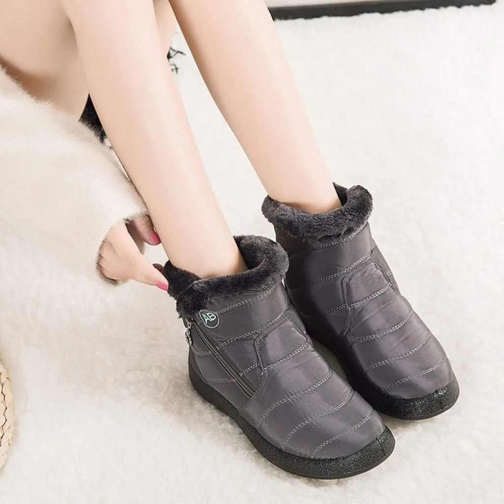 Cute Winter Boots Size 4 Woman Women's Black Waterproof Snow Boots Women Waterproof Winter Boots Woman Waterproof Snow Boots Botas De Invierno Para Mujer Para El Agua