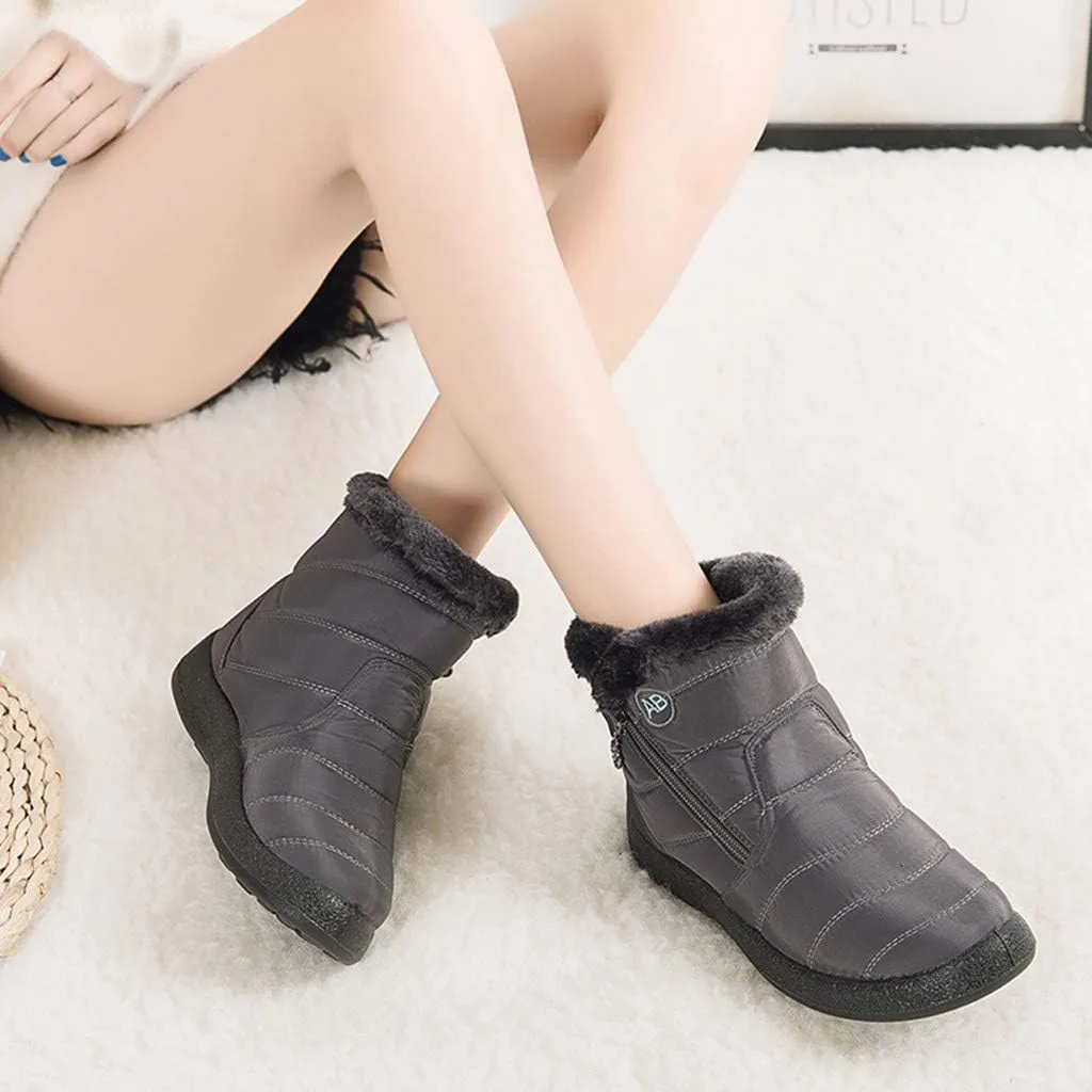 Cute Winter Boots Size 4 Woman Women's Black Waterproof Snow Boots Women Waterproof Winter Boots Woman Waterproof Snow Boots Botas De Invierno Para Mujer Para El Agua