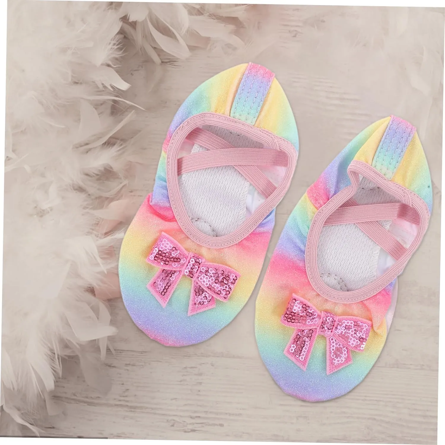 GANAZONO Dance Shoes Ballet Shoes for Ballet Slippers Women Footwear Shoe Tie Practice for Dress Shoes Ballet