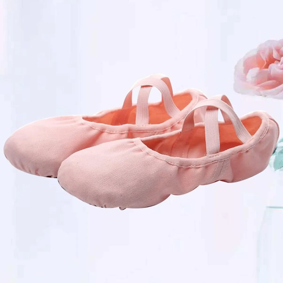 Healifty Adult Women Ballet 3pcs Women Ballet Flats Girls Kids Ballet Shoes Ballet Practice Shoes Leather Ballet Slippers Leather Dance Shoes Canvas Dance Shoes Soft Sole Shoes Yoga Shoes Child