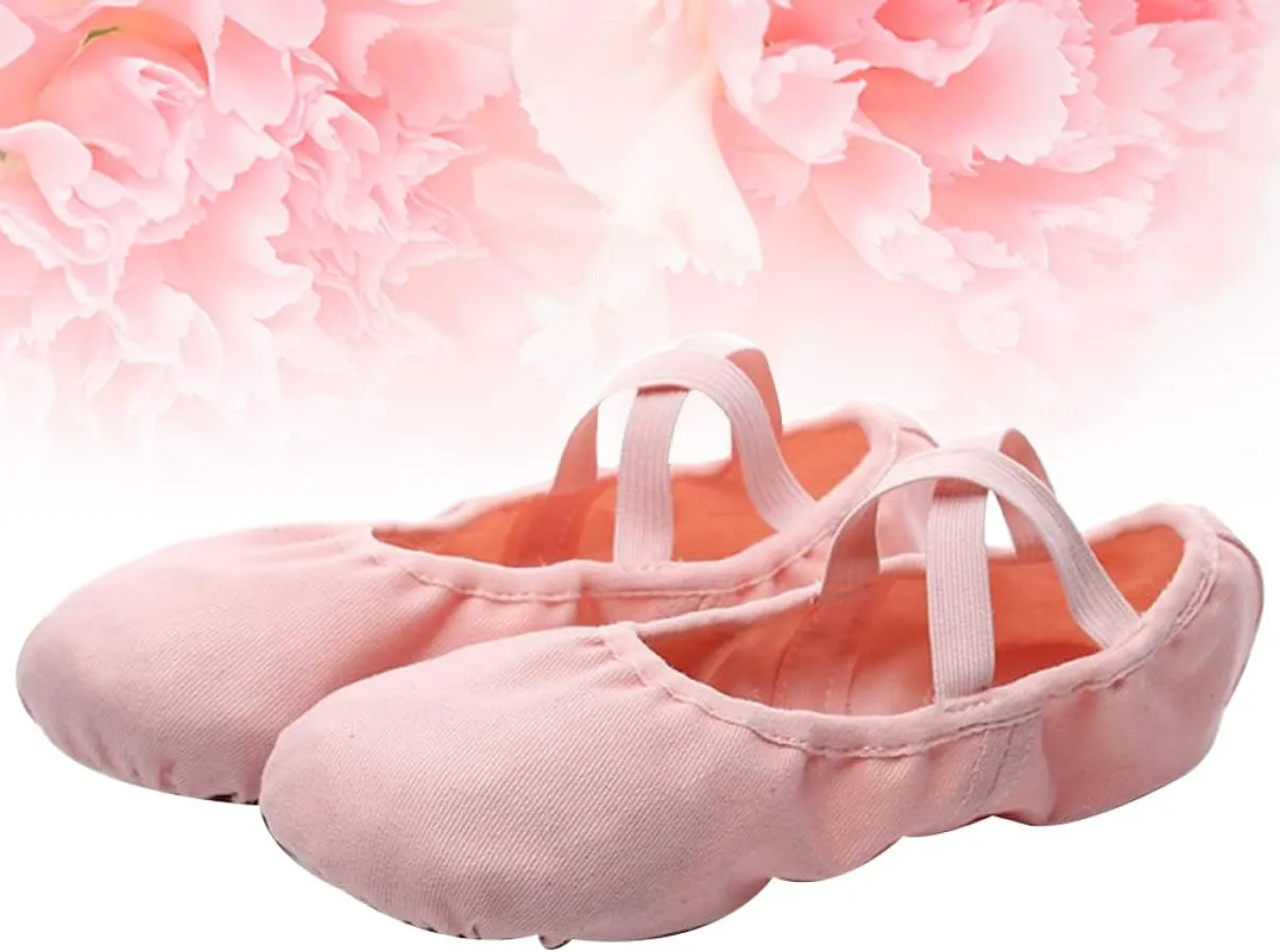 Healifty Adult Women Ballet 3pcs Women Ballet Flats Girls Kids Ballet Shoes Ballet Practice Shoes Leather Ballet Slippers Leather Dance Shoes Canvas Dance Shoes Soft Sole Shoes Yoga Shoes Child