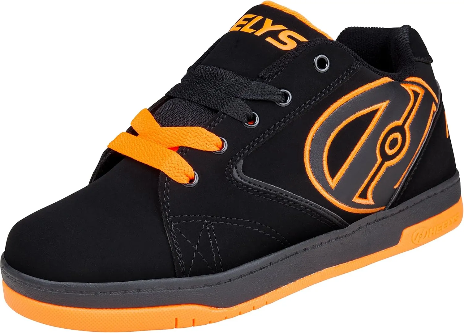 Heelys Kids Propel Skate Shoe, Black/Orange, 5