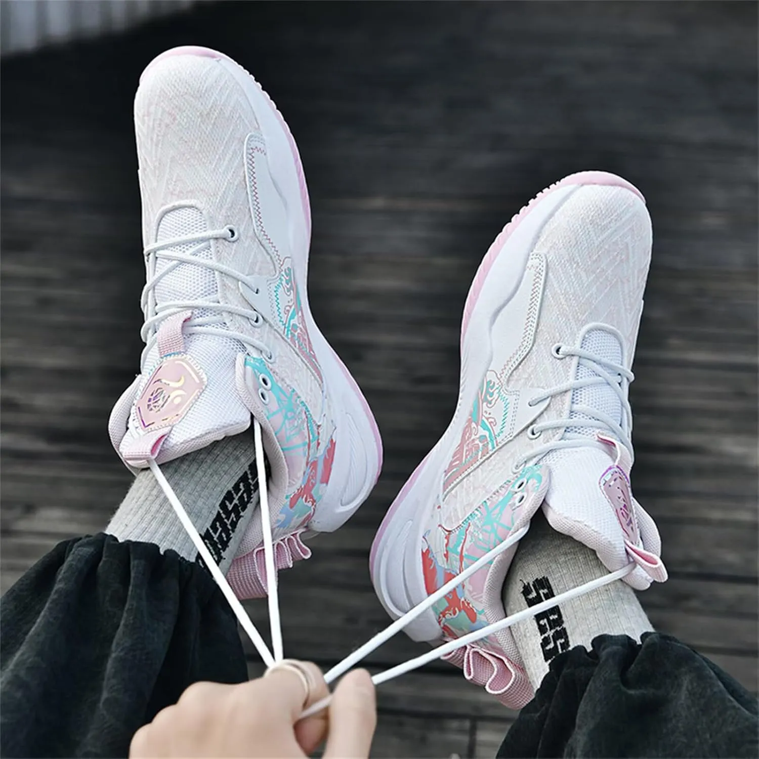 High-Top Basketball Shoes Mens Womens Fashion Sneakers Breathable Non Slip Volleyball Tennis Sport Outdoor Indoor