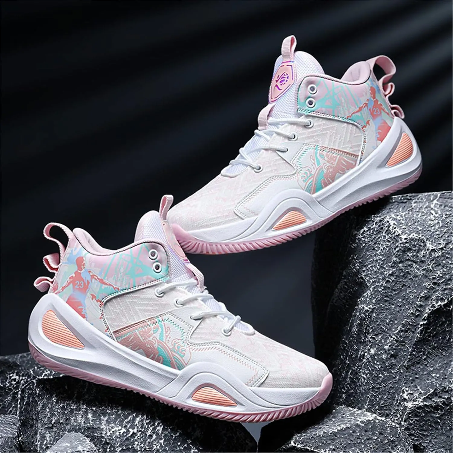 High-Top Basketball Shoes Mens Womens Fashion Sneakers Breathable Non Slip Volleyball Tennis Sport Outdoor Indoor