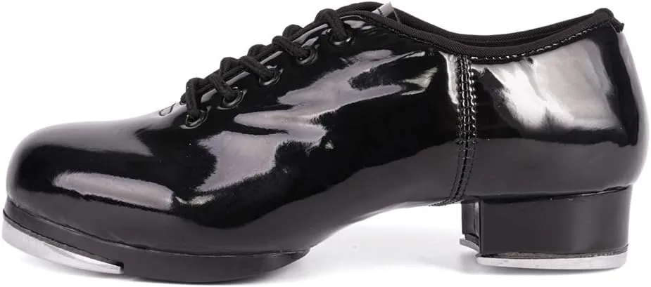 HIPPOSEUS Jazz Tap Dance Shoes with Split Sole for Men