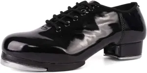 HIPPOSEUS Jazz Tap Dance Shoes with Split Sole for Men