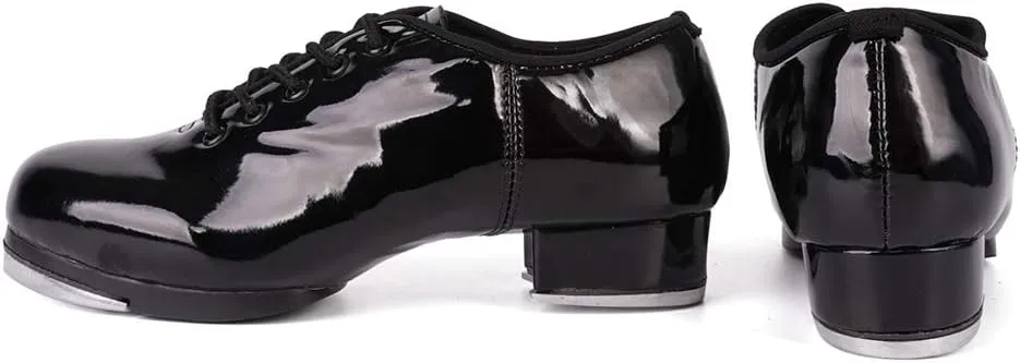 HIPPOSEUS Jazz Tap Dance Shoes with Split Sole for Men