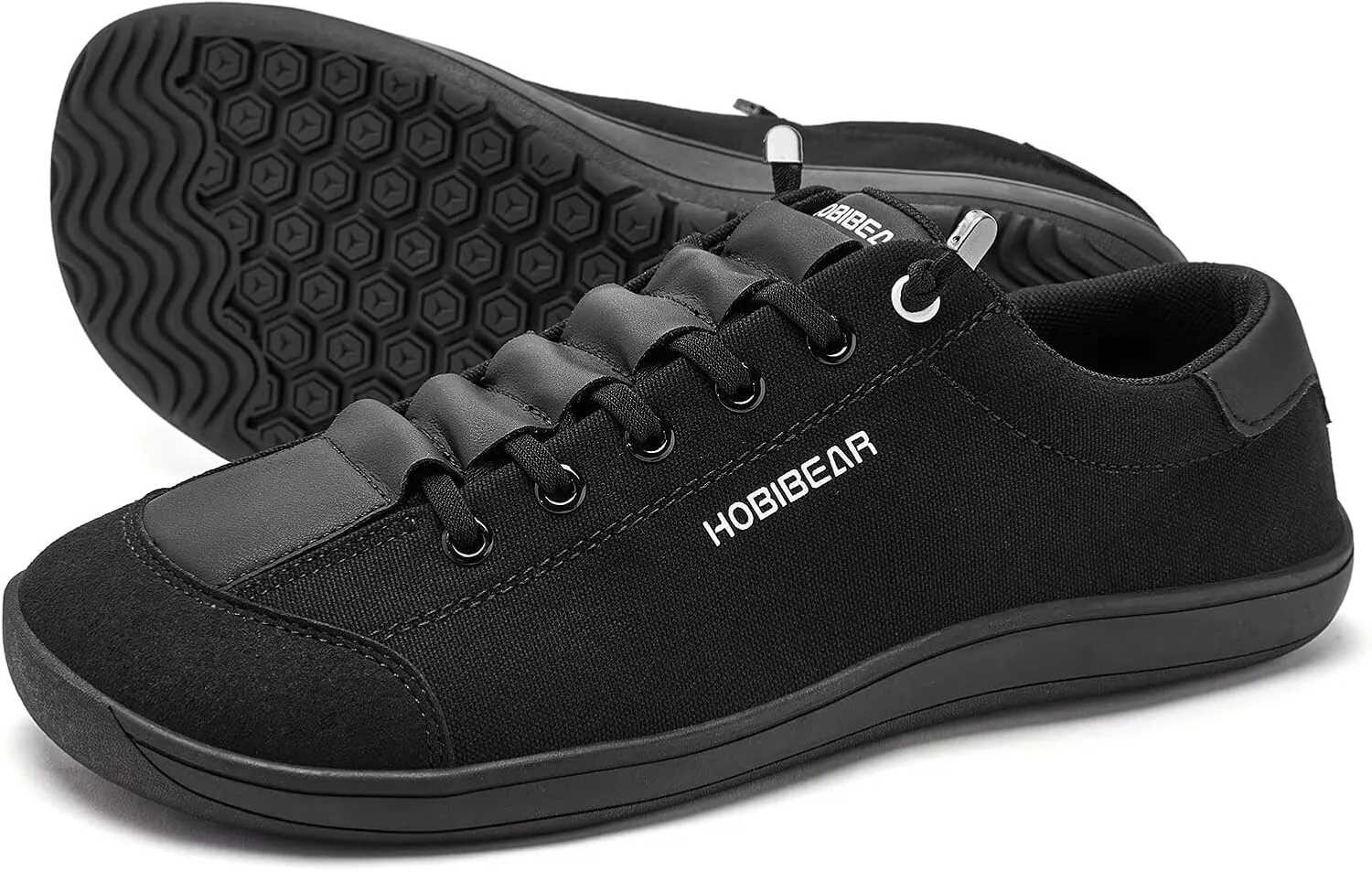 HOBIBEAR Barefoot Shoes  Lightweight Knit Upper Wide Toe Box Zero Drop Slip-on Shoes for Men & Women