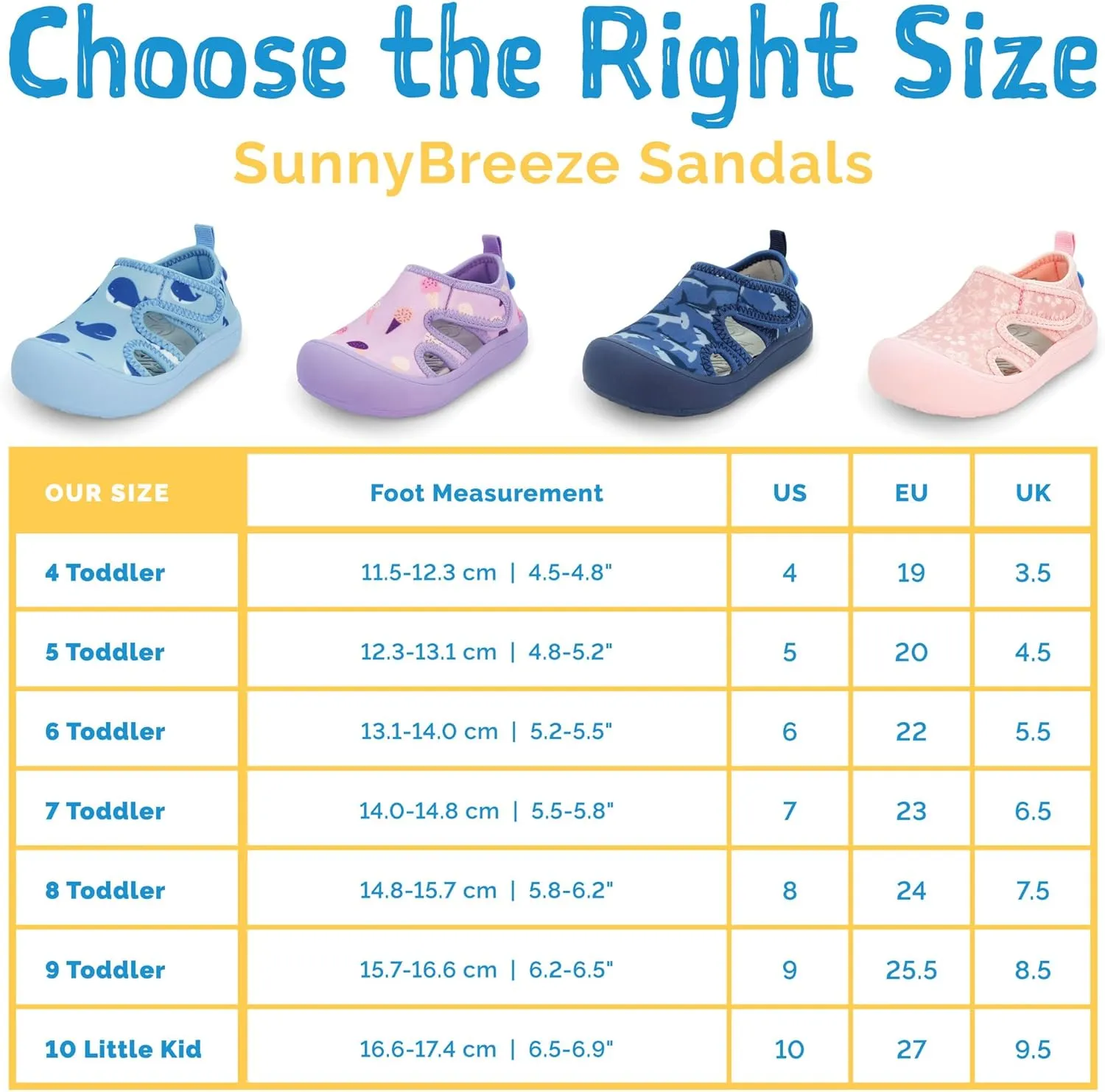 JAN & JUL Quick Dry Beach Sandals for Toddlers and Kids