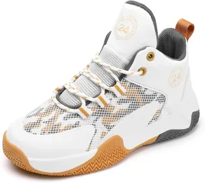 Kid's Basketball Shoes Boys Sneakers Girls Trainers Comfort High Top Basketball Shoes for Boys(Little Shoes Size 5