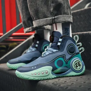 Mens Basketball Shoes Non Slip Sneakers Professional Basketball Sports Shoes for Men Running Shoes (Blue,10)