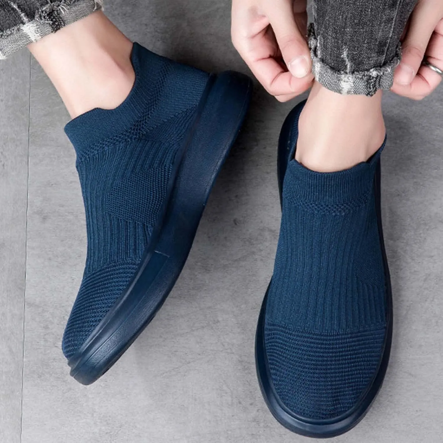 Mens Slip on Shoes Mens Athletic Shoes Slip on Shoe for Men Sneaker for Men Breathable Mesh Sneaker