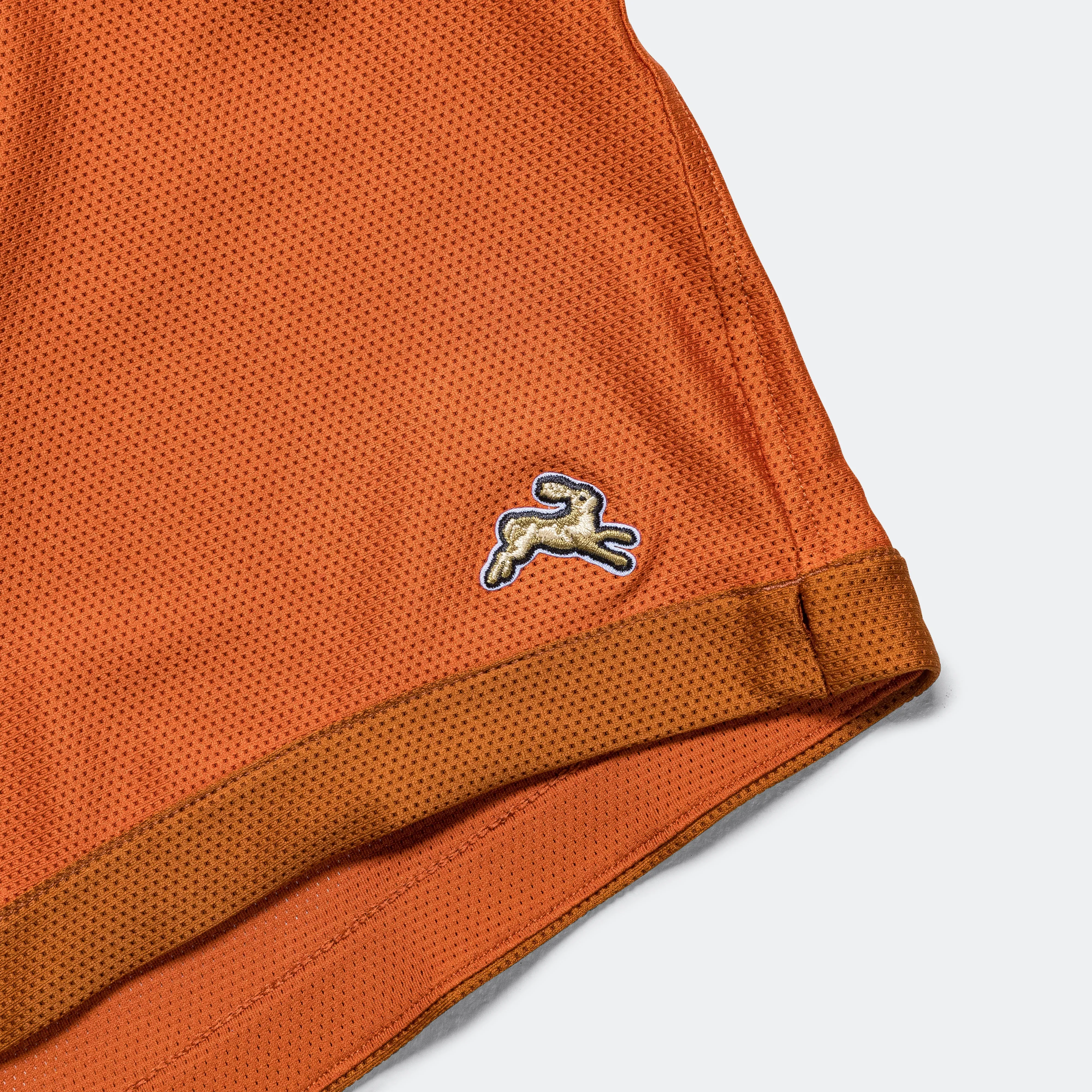 Mens Van Cortlandt Grand Shorts - Brick Red/Caramel