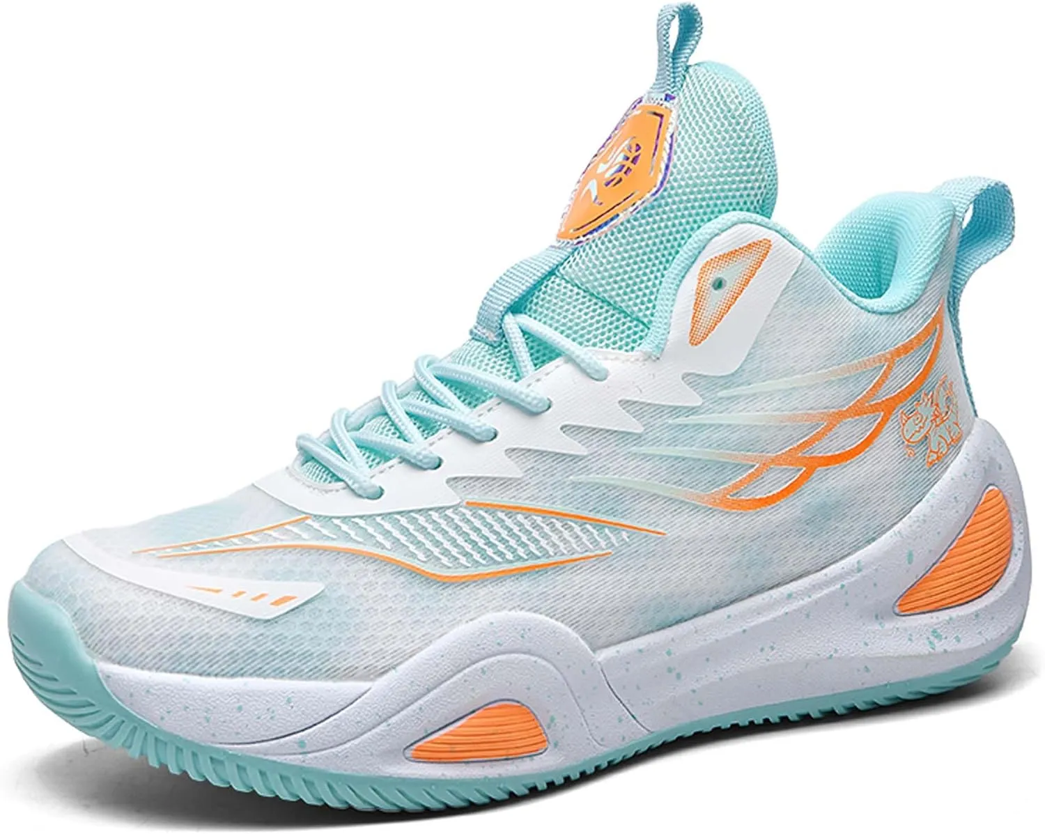 Mens Womens Couples Lace Up Mid Top Casual Sneakers Rubber Sole Non Slip Basketball Sneakers Comfortable and Breathable Running ShoesWear Resistant and Durable Fitness Training Shoes Walking Shoes
