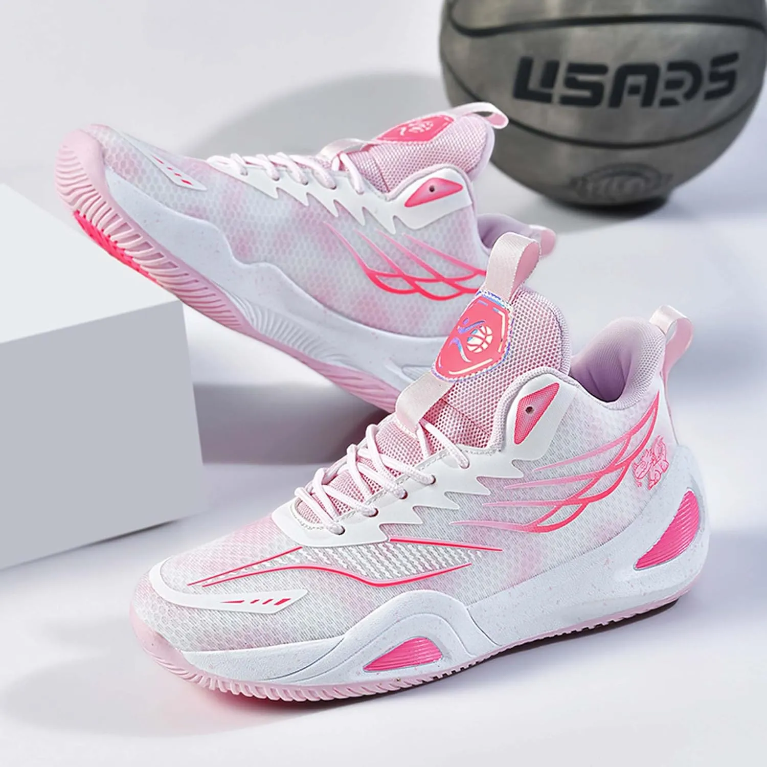 Mens Womens Couples Lace Up Mid Top Casual Sneakers Rubber Sole Non Slip Basketball Sneakers Comfortable and Breathable Running ShoesWear Resistant and Durable Fitness Training Shoes Walking Shoes