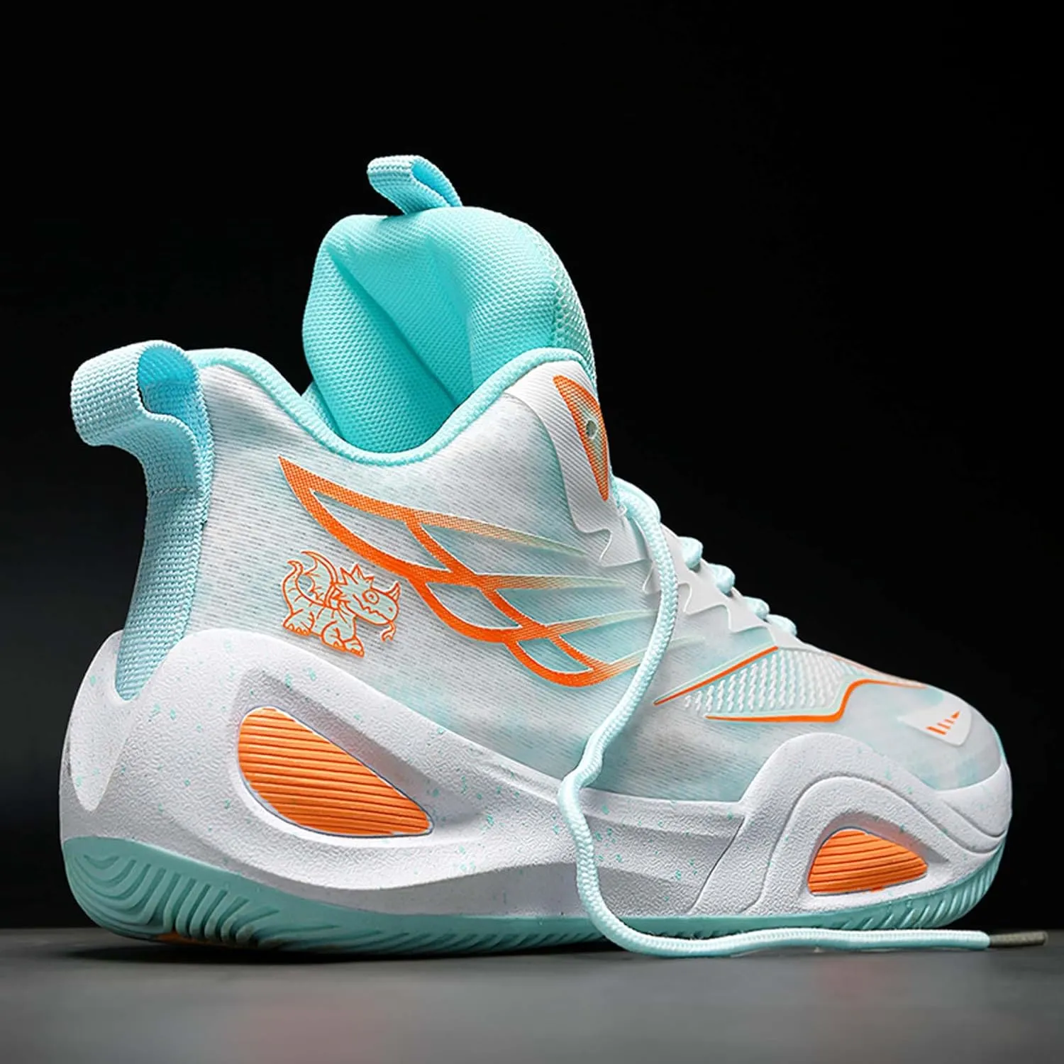 Mens Womens Couples Lace Up Mid Top Casual Sneakers Rubber Sole Non Slip Basketball Sneakers Comfortable and Breathable Running ShoesWear Resistant and Durable Fitness Training Shoes Walking Shoes