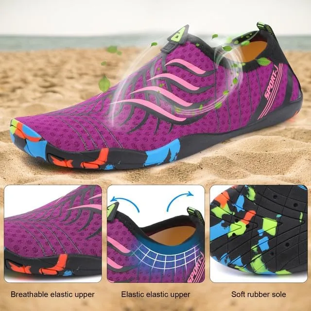 Padgene Men Women Barefoot Water Shoes Quick Dry Unisex Aqua Shoes