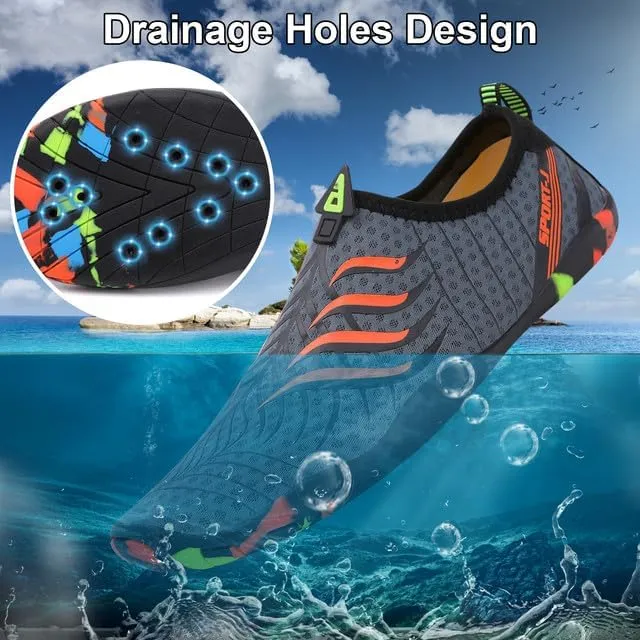 Padgene Men Women Barefoot Water Shoes Quick Dry Unisex Aqua Shoes