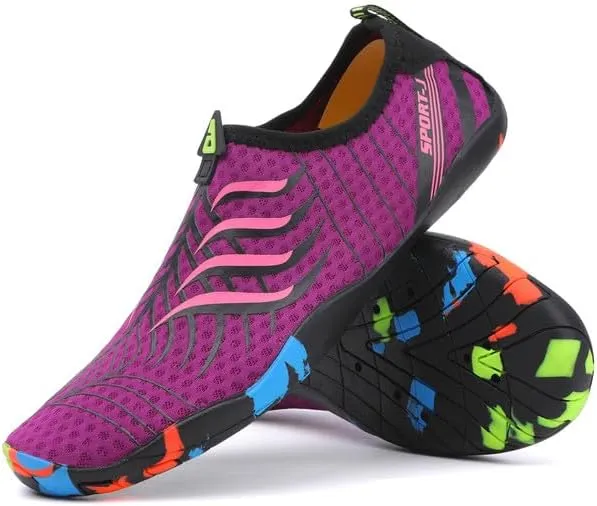 Padgene Men Women Barefoot Water Shoes Quick Dry Unisex Aqua Shoes