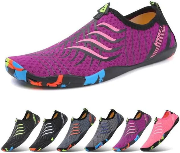 Padgene Men Women Barefoot Water Shoes Quick Dry Unisex Aqua Shoes