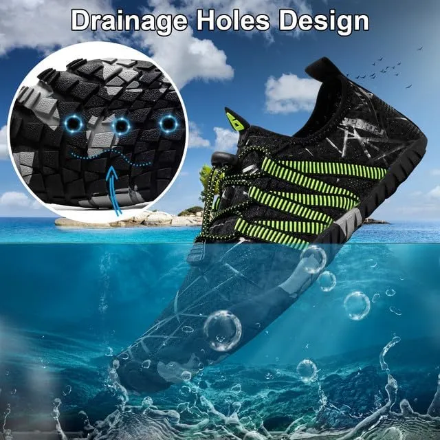 Padgene Men Women Barefoot Water Shoes Quick Dry Unisex Aqua Shoes