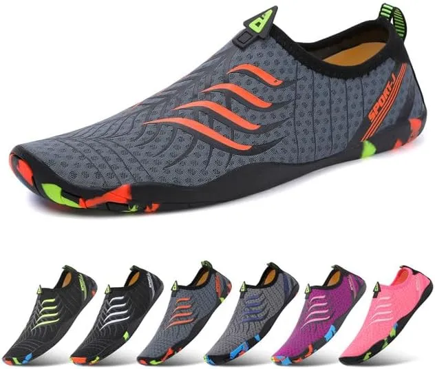 Padgene Men Women Barefoot Water Shoes Quick Dry Unisex Aqua Shoes