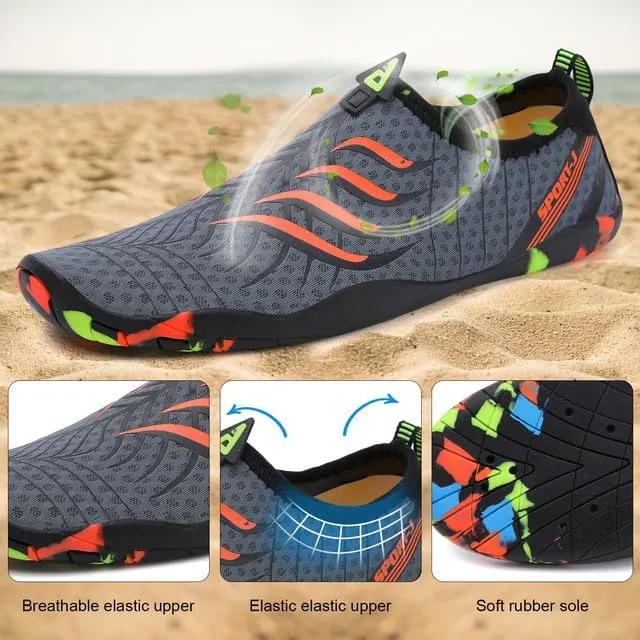 Padgene Men Women Barefoot Water Shoes Quick Dry Unisex Aqua Shoes