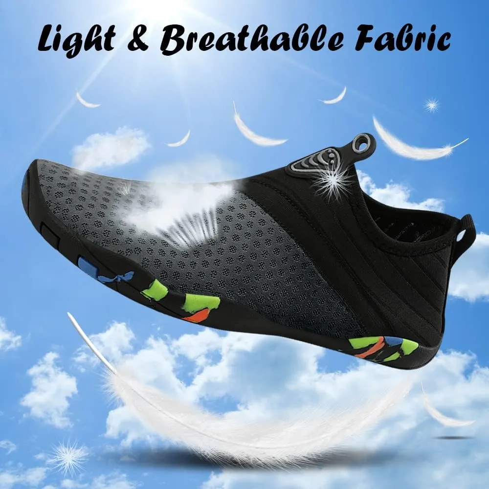 Padgene Men Women Barefoot Water Shoes Quick Dry Unisex Aqua Shoes