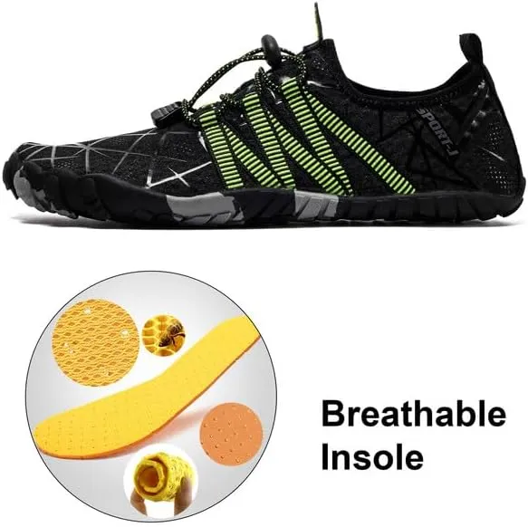 Padgene Men Women Barefoot Water Shoes Quick Dry Unisex Aqua Shoes