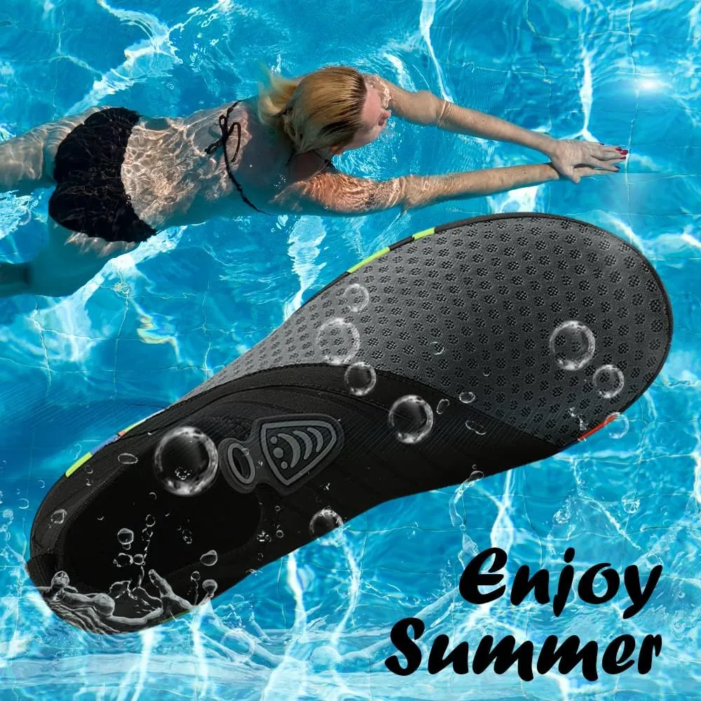 Padgene Men Women Barefoot Water Shoes Quick Dry Unisex Aqua Shoes