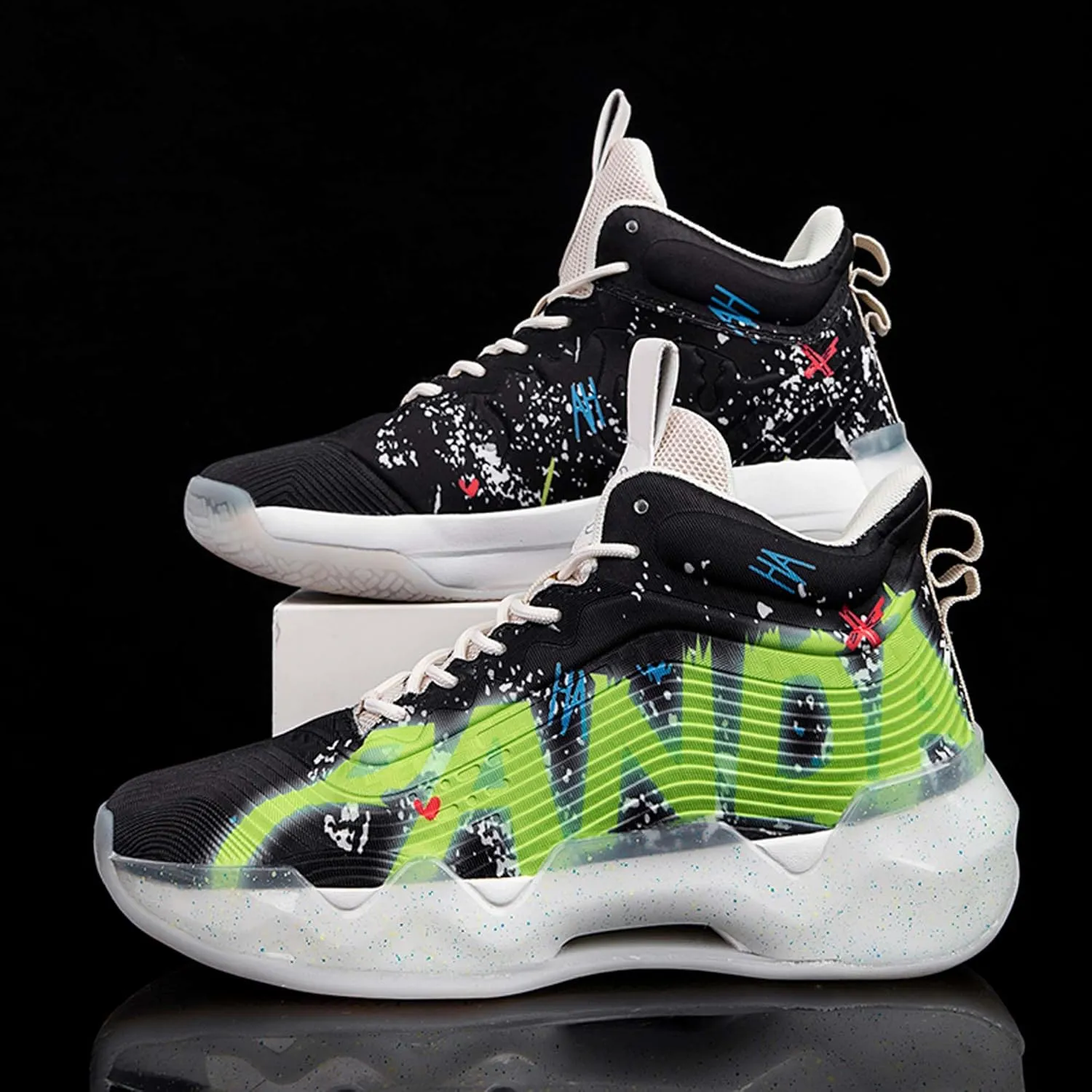 Practical Hiking Leisure Travel Basketball Shoes, Durable Sports Shoes for Competitive Training, Fashionable Breathable Mesh Basketball Shoes
