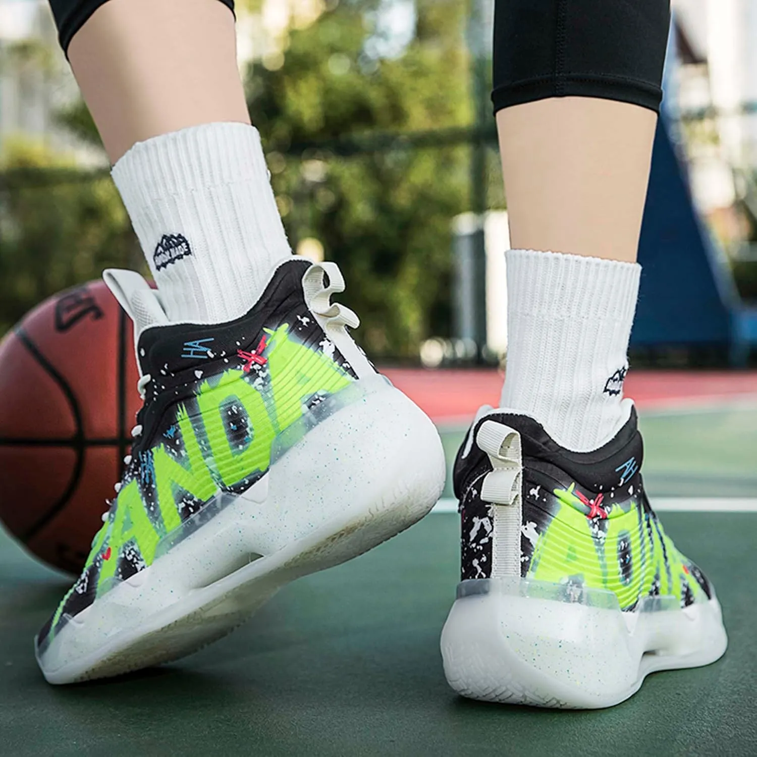 Practical Hiking Leisure Travel Basketball Shoes, Durable Sports Shoes for Competitive Training, Fashionable Breathable Mesh Basketball Shoes