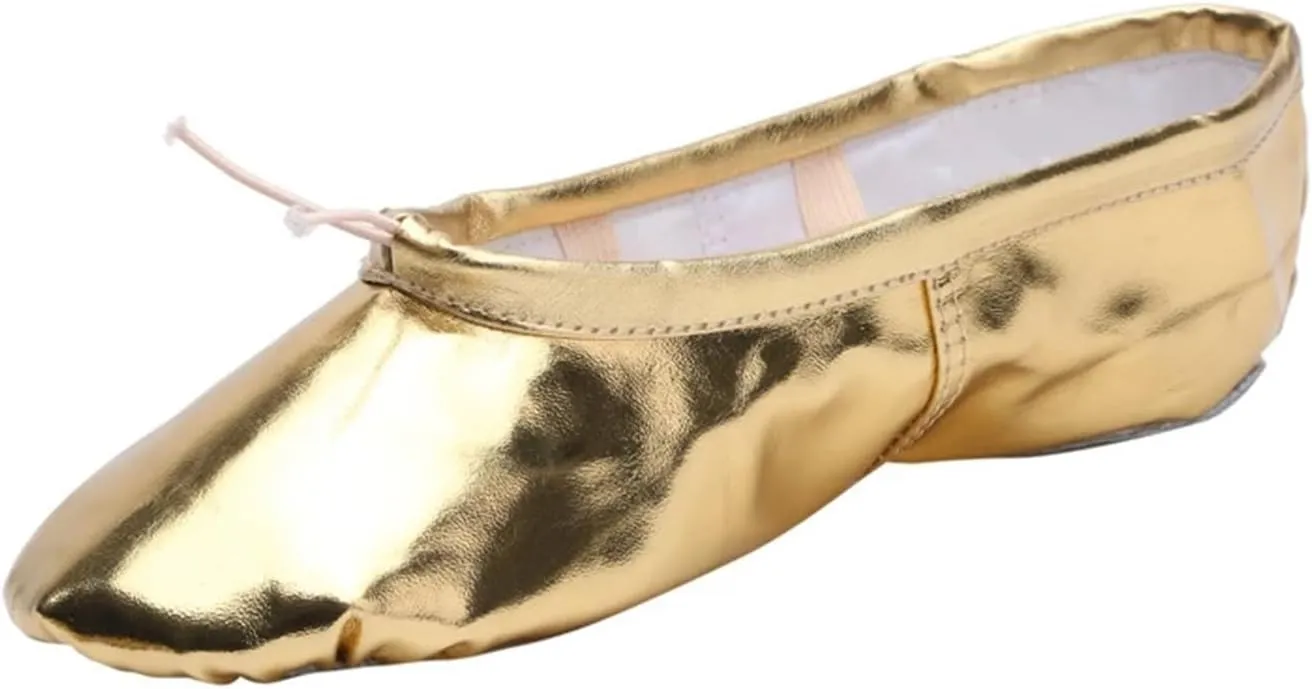 PU Belly Dance Shoes, Yoga Performance Soft Sole, Gym Ballet Dance Shoes for Kids Girls Woman