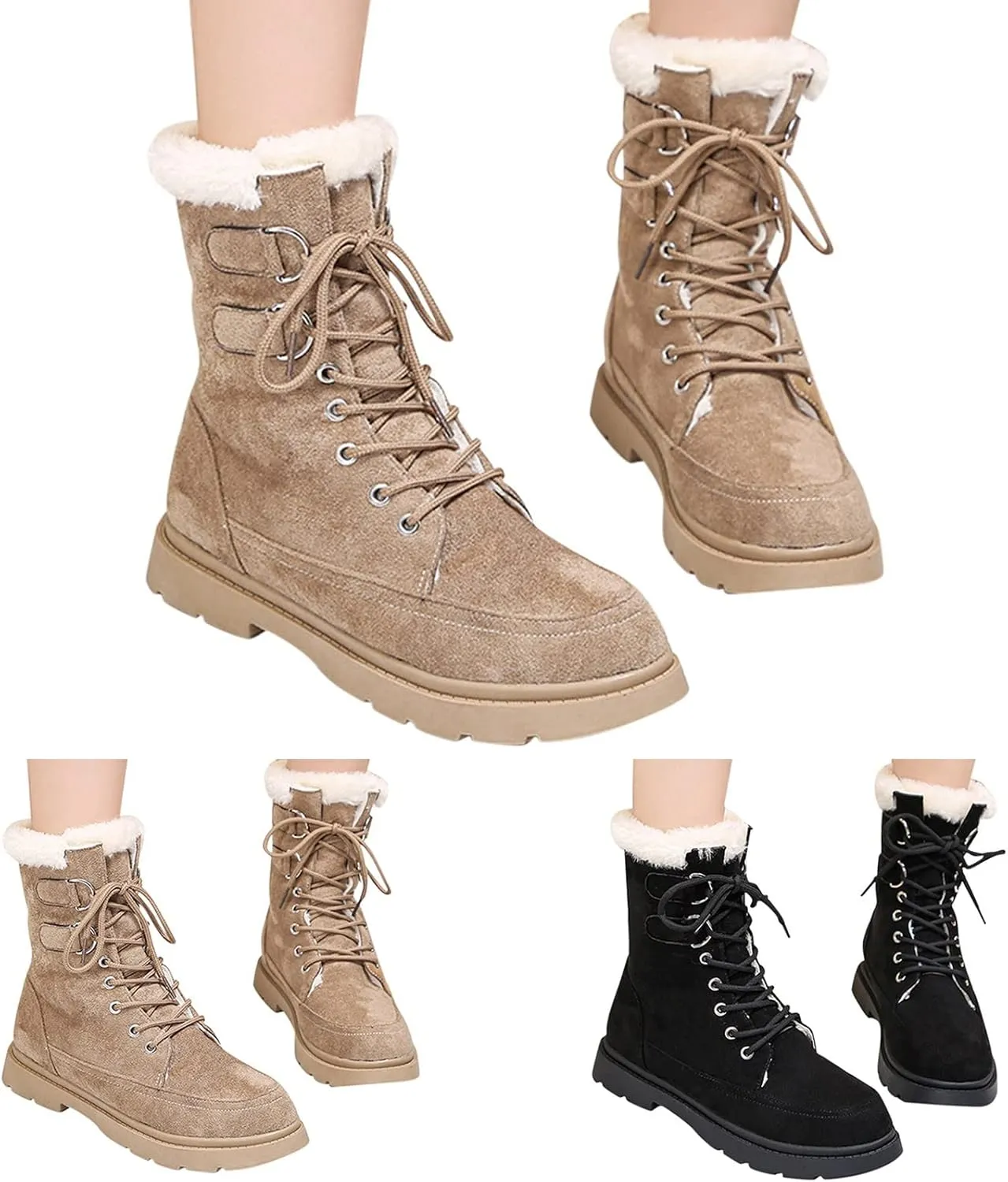 Snow Boot for Women Women's Waterproof Boots Ankle Winter Boots for Women 8.5 Waterproof Winter Boots Size 12 for Woman Knee High Womens Winter Boots Waterproof 9.5
